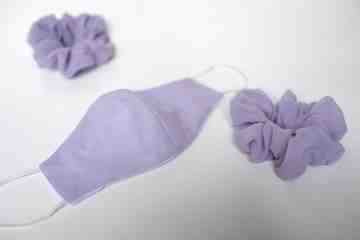 Lilac Mask Earloop + Scrunchie image