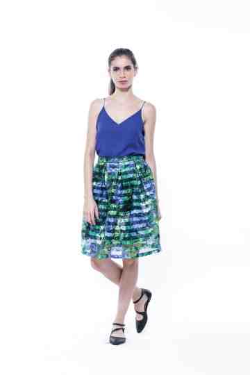 Amity Floral Mesh Skirt image