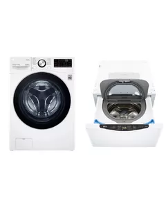 [Bundle] LG 15kg Front Load Washer with AI Direct Drive™ and TurboWash™ Technology F2515STGW + 2.5kg TWIN Load Washer T2525NWLW