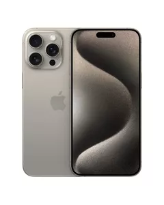 iPhone 15 Pro Max Natural Titanium front and back