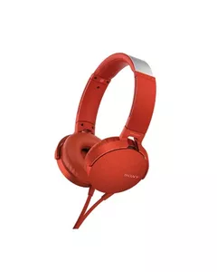 Sony Extra Bass On-Ear Headphones (Red) - SNY-MDRXB550APRCE