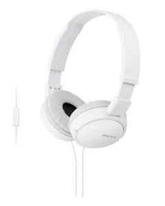 Sony ZX Series Stereo Headphone With Mic (White) SNY-MDRZX110APWCE