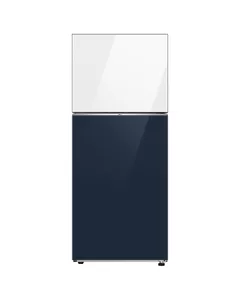 Samsung 404L Bespoke Top Mount Freezer Clean White and Clean Navy SAM-RT38CB66448AME