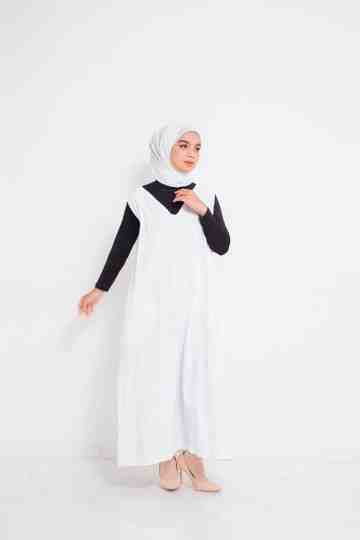 Overall dress-White