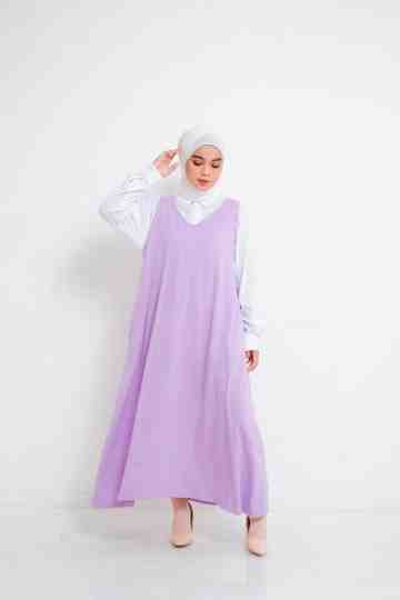 Overall dress-Lilac