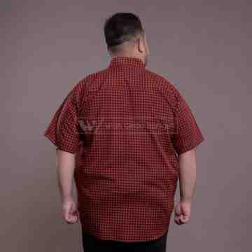 Kemeja Pria Jumbo Big Size Ukuran Besar WGB BUFFALO CHECK RED
