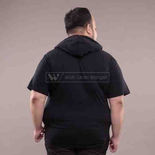 Kaos Pria Jumbo Big Size Ukuran Besar WGB BLACK T-HOOD