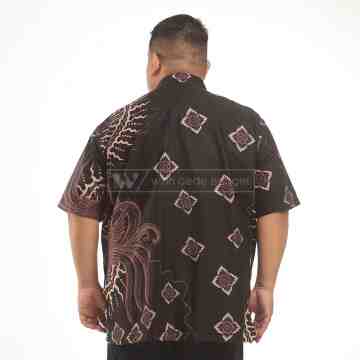 Batik Pria Jumbo Big Size Ukuran Besar WGB PANGGIRI HITAM