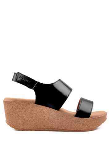 Betsy Wedges Sandals Black
