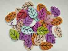 Kancing Tree Leaf Wooden Button