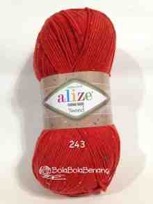 Alize Cotton Gold Tweed 243 Red