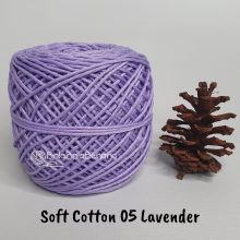 Benang Rajut Soft Cotton Plain - Big Ply - SCB Polos 05 Lavender