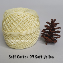 Benang Rajut Soft Cotton Plain - Big Ply - SCB Polos 09 Soft Yellow