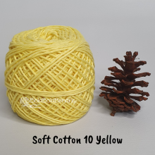 Benang Rajut Soft Cotton Plain - Big Ply - SCB Polos 10 Yellow