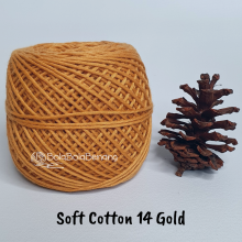 Benang Rajut Soft Cotton Plain - Big Ply - SCB Polos 14 Gold