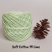 Benang Rajut Soft Cotton Plain - Big Ply - SCB Polos 19 Lime