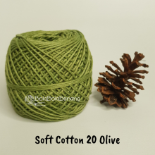 Benang Rajut Soft Cotton Plain - Big Ply - SCB Polos 20 Olive