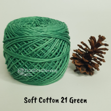 Benang Rajut Soft Cotton Plain - Big Ply - SCB Polos 21 Green