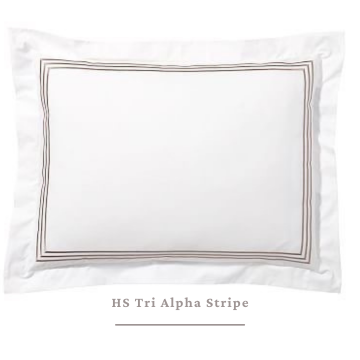 Extra 2 Pillow / Bolster Cases HS Tri Alpha Stripes