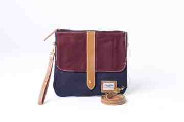 Maroon navy pouch series image