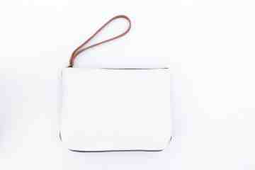 White Maroon Pouch image