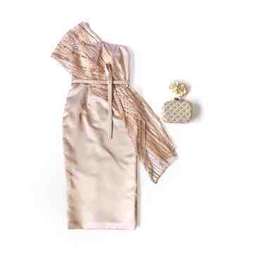 MALLOW DRESS - NUDE image