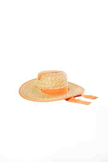 Lady Tangerine Boater Hat image