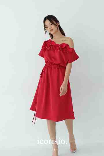 LA FE SWING DRESS - RED image