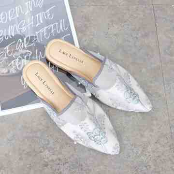 LACE LYNELLE MULES MING GREY
