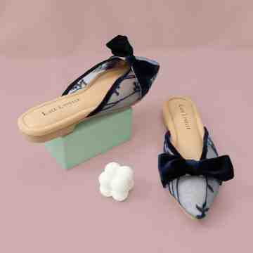 LACE LYNELLE MULES LEONORE NAVY