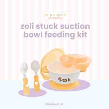 Zoli STUCK Suction Bowl Feeding Kit - Orange