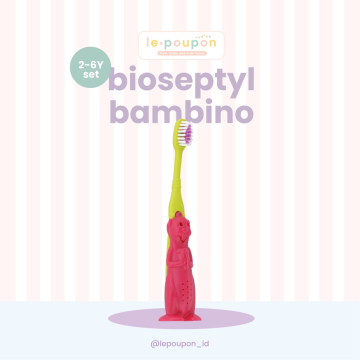 Bioseptyl Bambino Toothbrush Mr.Hector Green Red 2-6Y