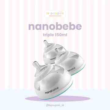 Nanobebe Triple Pack Gray 150ml