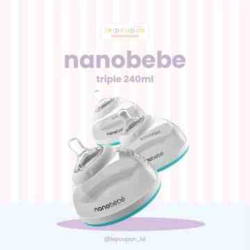 Nanobebe Triple Pack Gray 240ml