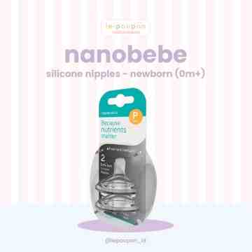 Nanobebe Silicone Nipples Newborn (0m+)