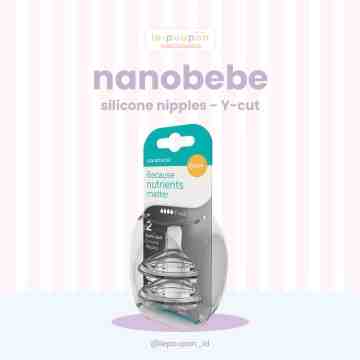 Nanobebe Silicone Nipples Y-Cut (6m+)