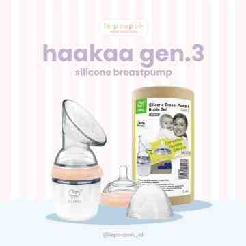 Haakaa Generation 3 Silicone Breast Pump and Bottle Set 160ml - Nude