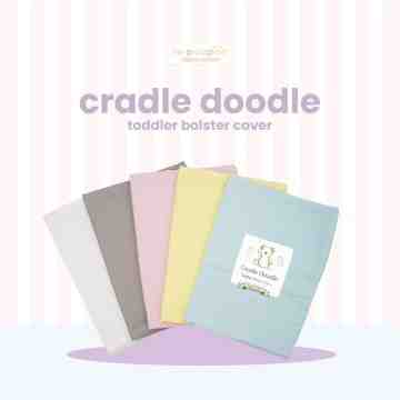 Cradle Doodle Toddler Bolster Cover Organic