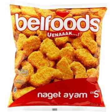 Belfoods Uenaak Chicken Nugget Bentuk S 500gr image