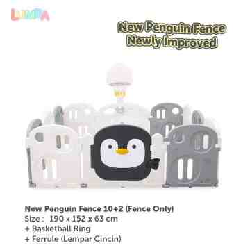 New Fence Penguin Monochrome Fence Only (Big Panel)
