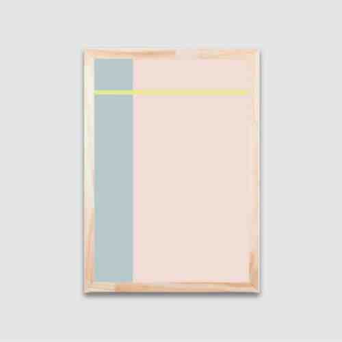 Lumikasa x Frameholic Pastel Pitch Framed Art