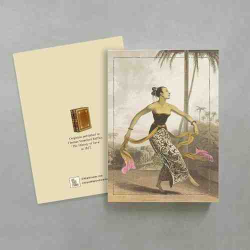 Lumiarte Ring Book Dancing Javanese Woman - Year 1817