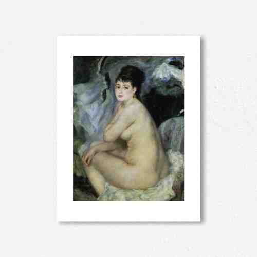 Lumikasa Renoir Nude Seated on a Sofa, 1876 Framed Art Print