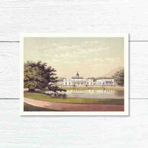 Old East Indies Greeting Card General Palace (Istana Bogor) in Buitenzorg