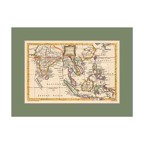 Old East Indies East Indies - ca. 1760 Cardboard Frame