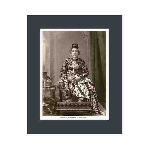 Lumikasa Art Sultan of Yogyakarta - Year 1885 Cardboard Frame