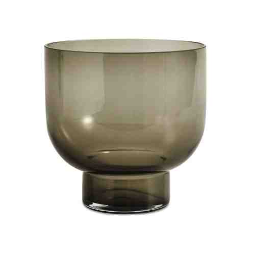 BoConcept Lucid Round Dark Grey Glass vase