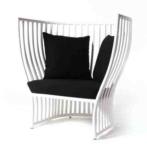 Alvint-T Kearra White Lounge Chair