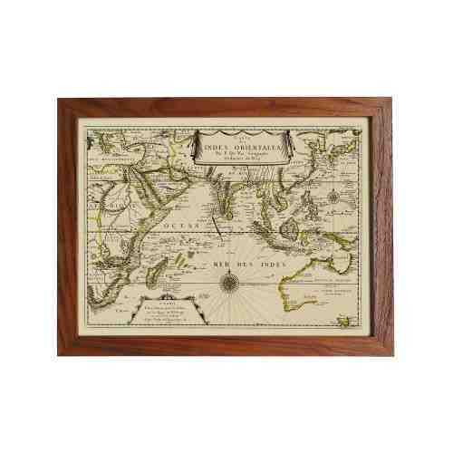Old East Indies Frame Indian Ocean - Year 1665