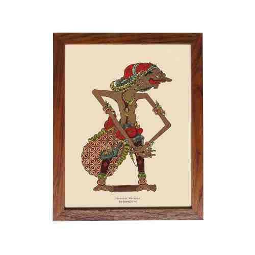 Lumiarte Frame Indonesian Wayang Figures - Sangkoeni